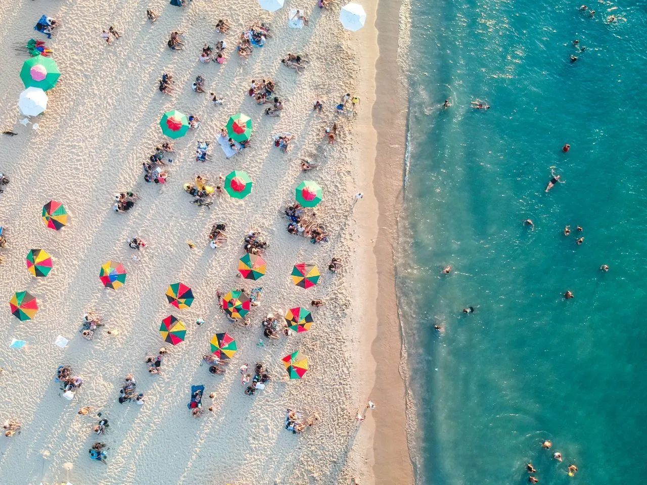 Overhead shot of Beach Party
