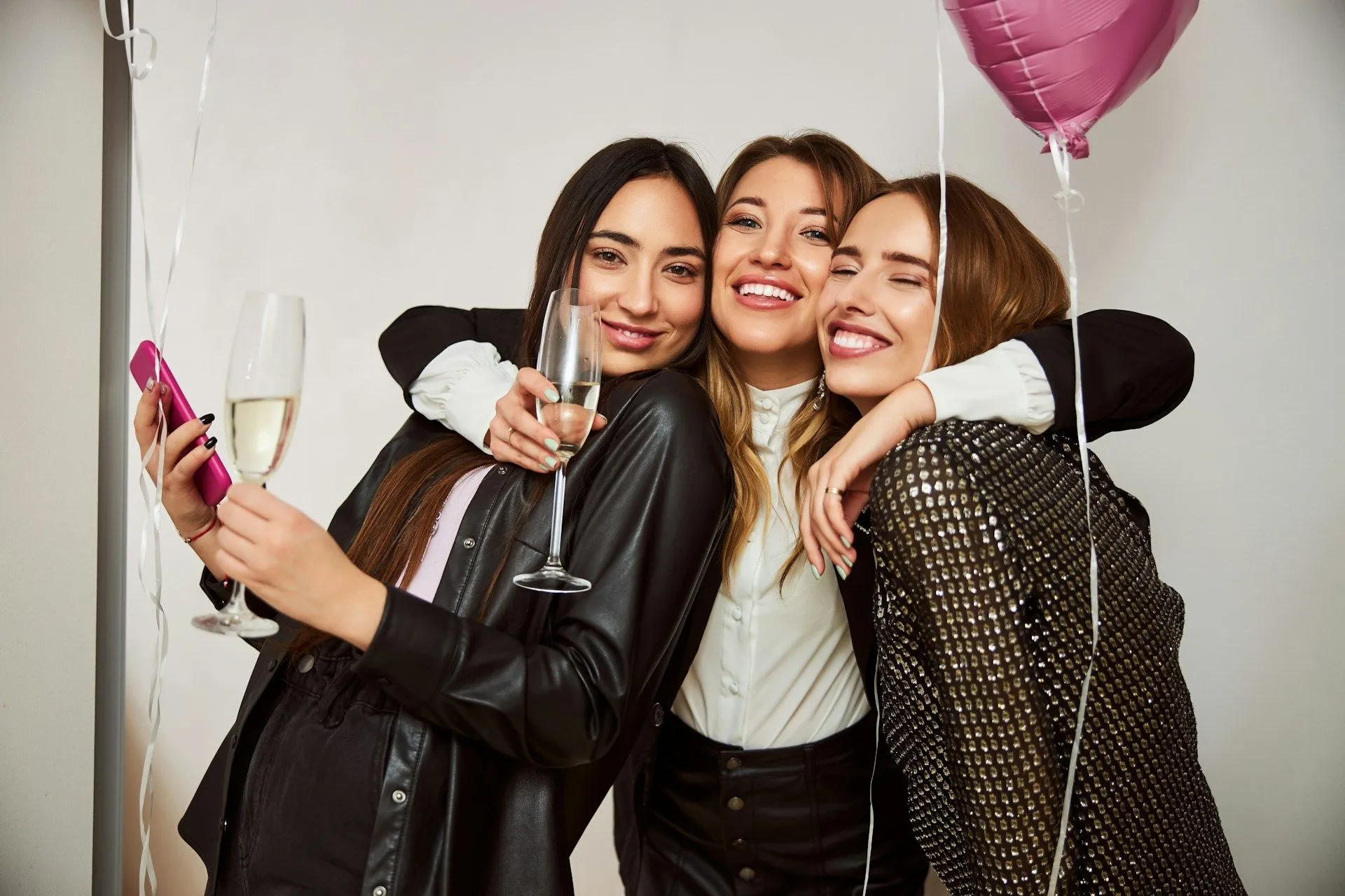 Girls gathering for a celebration