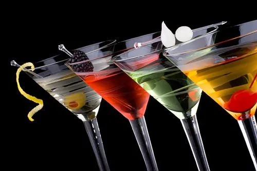 martinis in a row