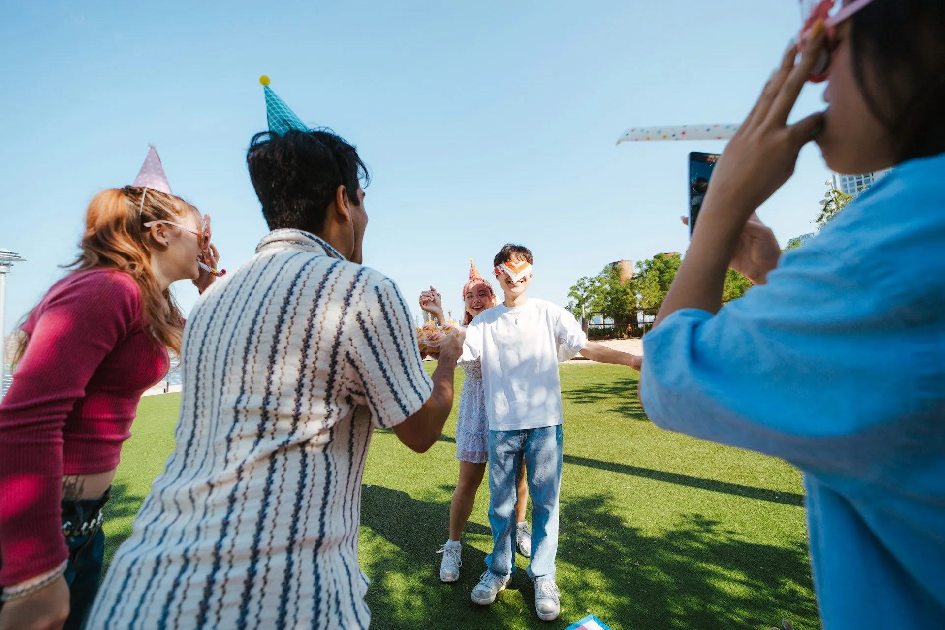 Birthday celebration at the park