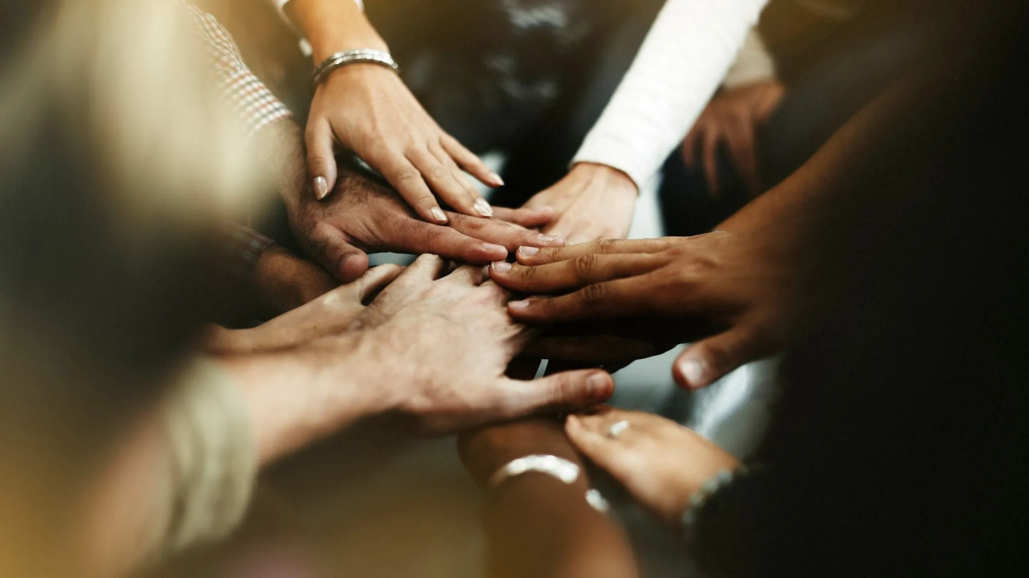 all hands together